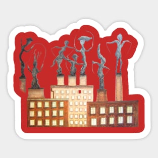 climat change factory pollution Sticker